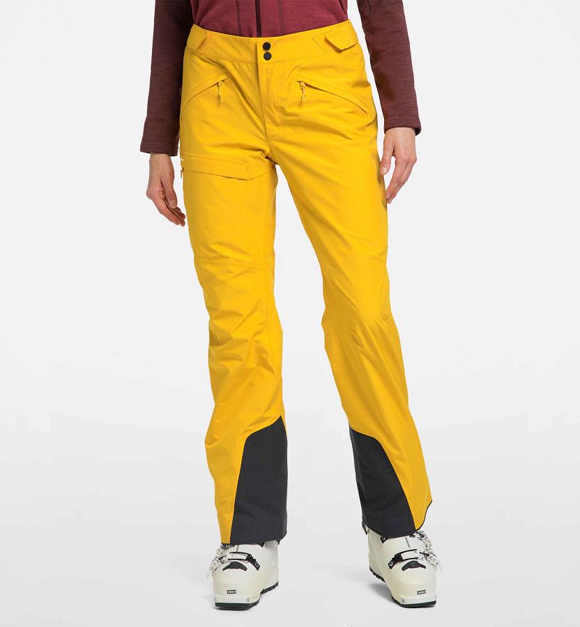 Haglöfs Womens Lumi Form Ski Pants Yellow New Zealand 01964AMKG